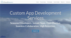 Desktop Screenshot of cloudxtension.com